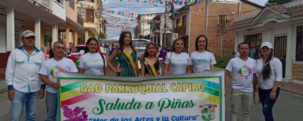 PRESENTES EN EL PREGON DE FIESTAS DE ARTE Y CULTURA EN NUESTRO CANTON